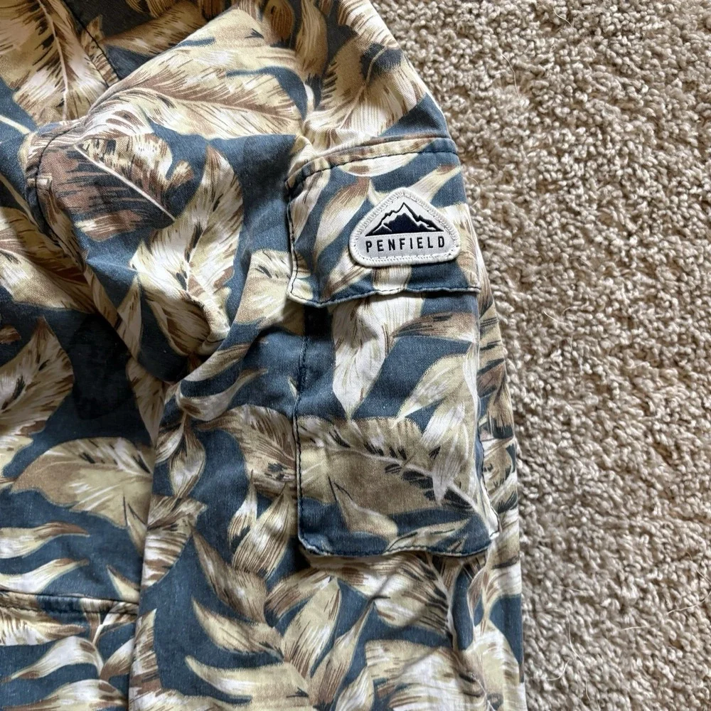 Penfield Harley Leaf Camo Jacket Snap Button‎ Men's Medium